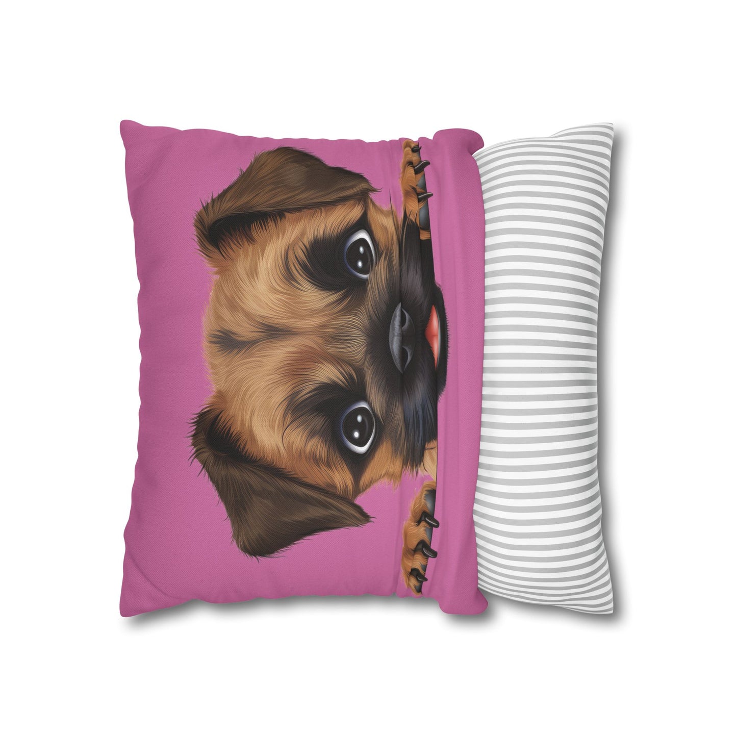Border Terrier Throw Pillowcase — Adorable Puppy Decorative Pillow Cover
