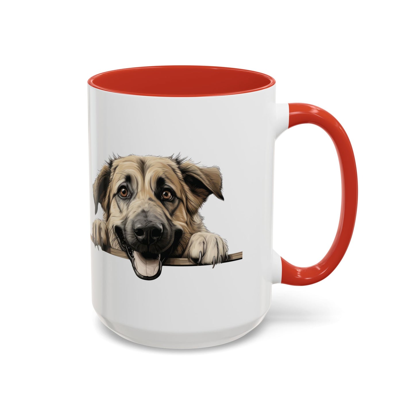 Anatolian Shepherd Dog Coffee Mug — Cute Pawing Puppy Accent Mug (11/15 oz)