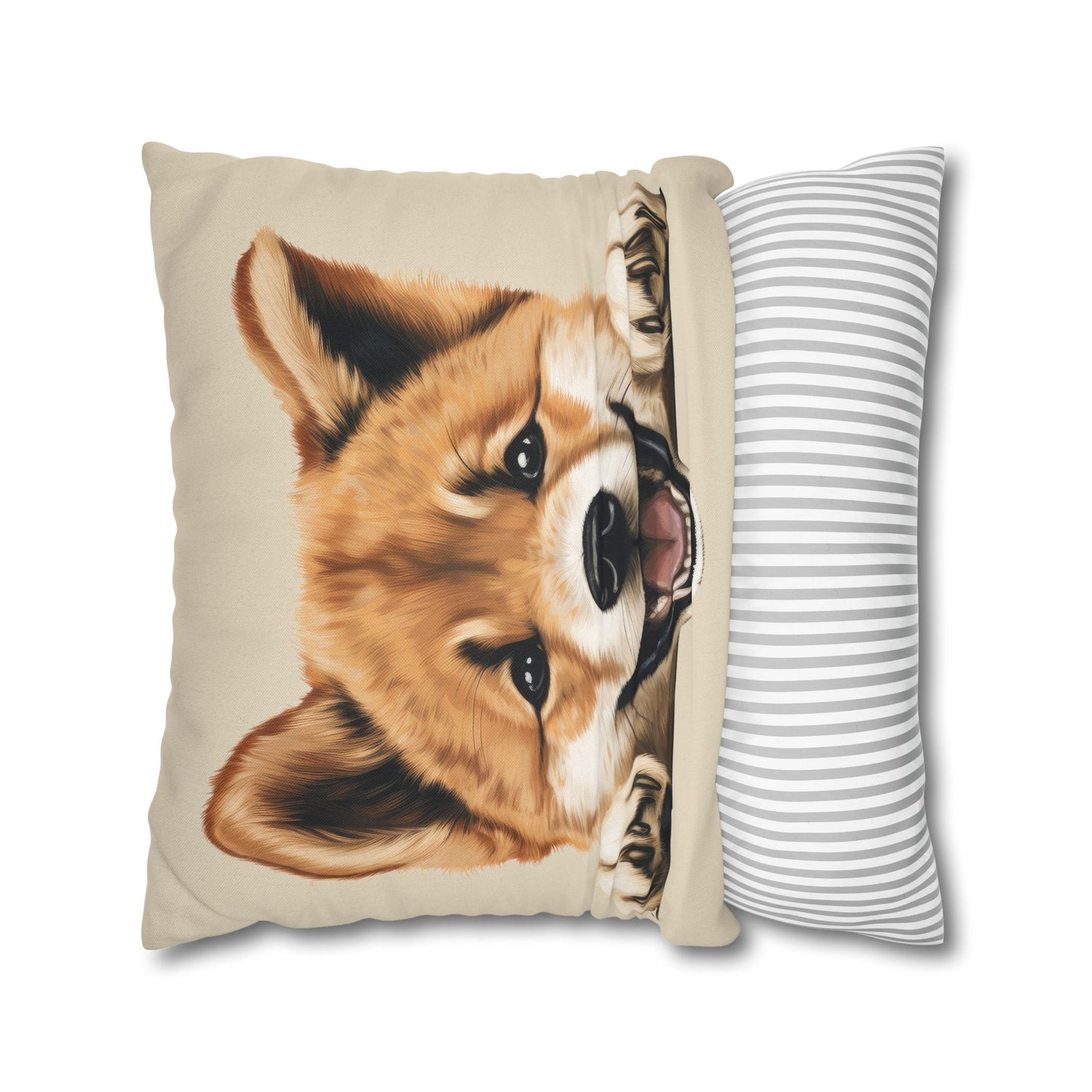 Akita Decorative Pillow Cover — Cute Dog Throw Pillowcase