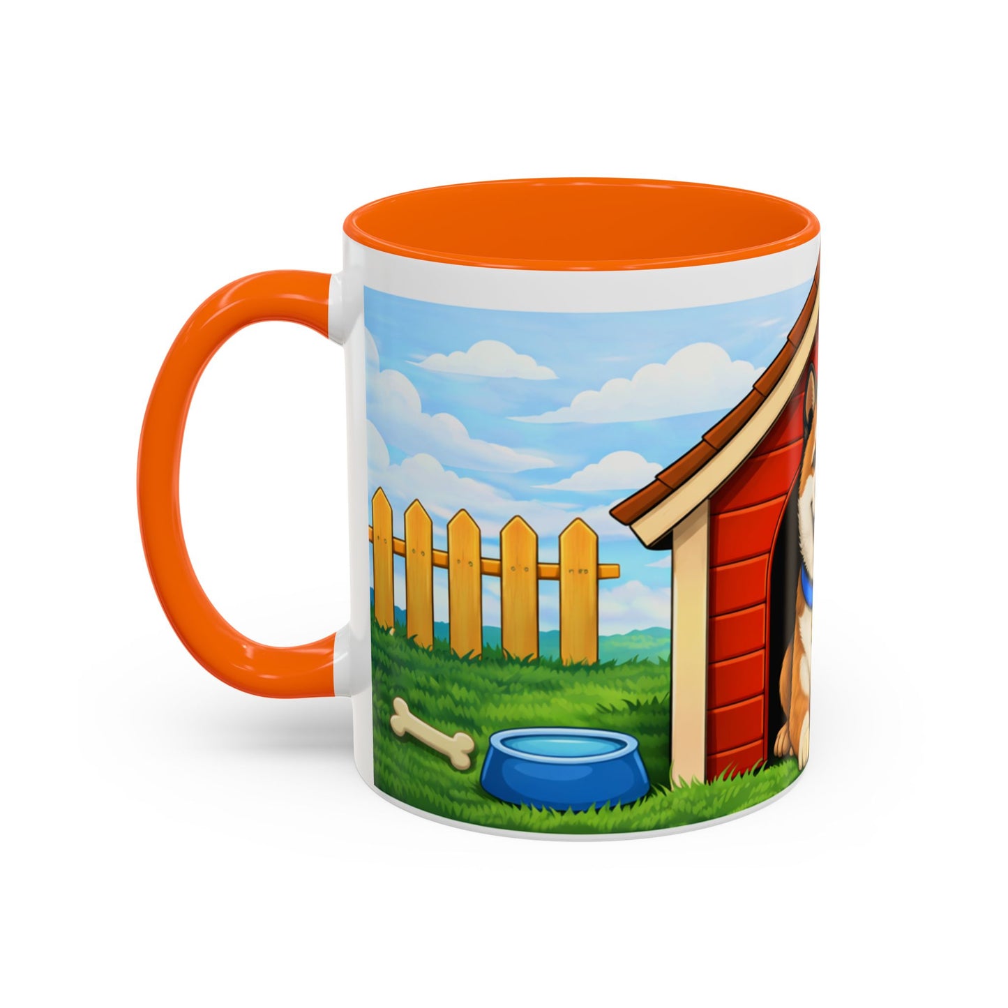 Akita  Red Dog House Accent Coffee Mug (11/15oz)