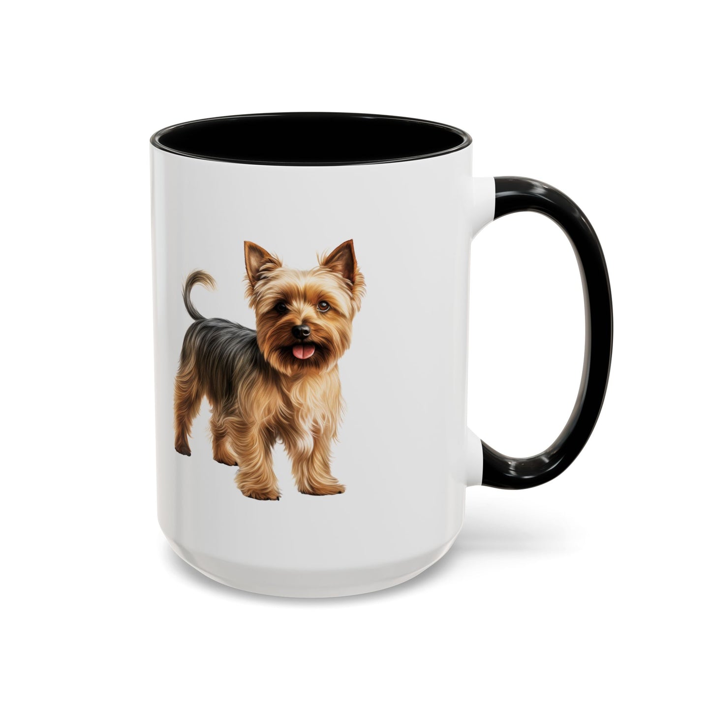 Silky Terrier Coffee Mug — Cute Yorkie Accent Ceramic Mug (11/15 oz)
