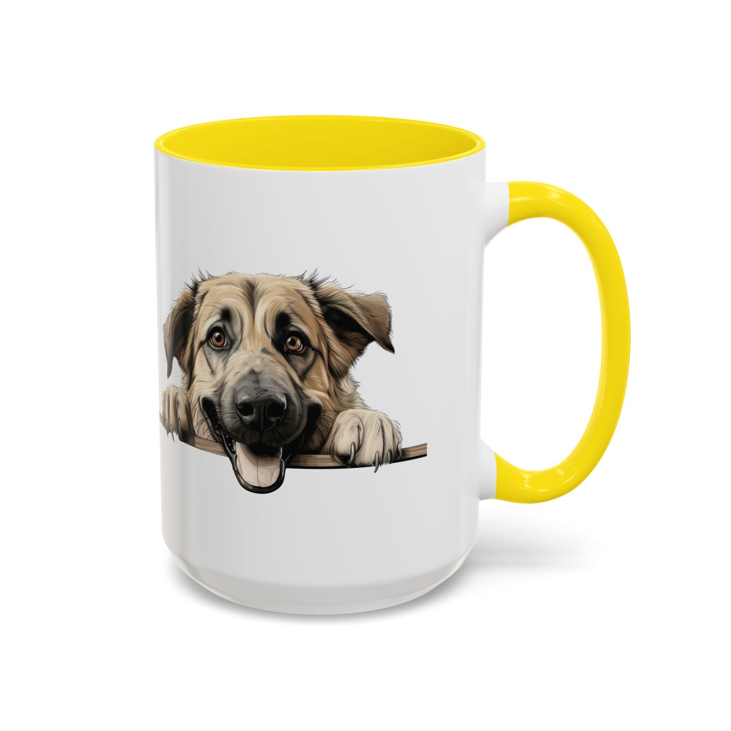 Anatolian Shepherd Dog Coffee Mug — Cute Pawing Puppy Accent Mug (11/15 oz)