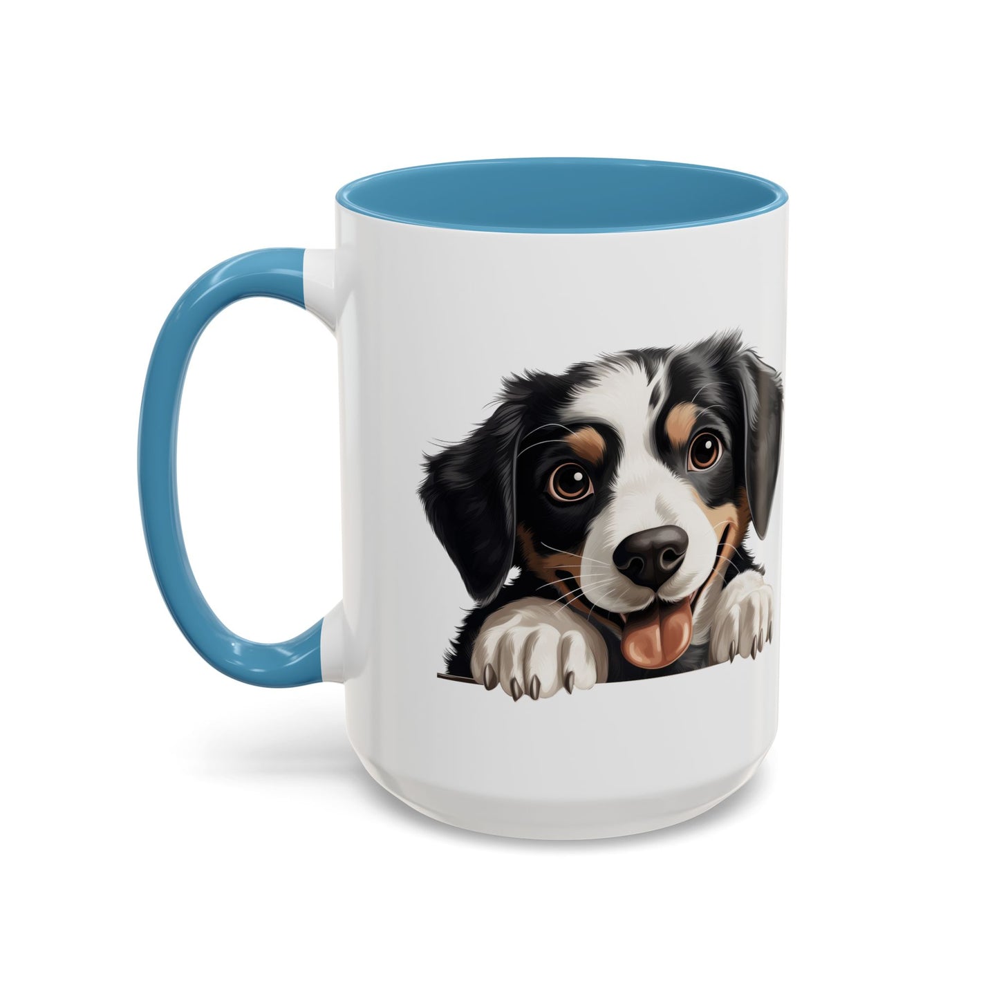 Appenzeller Sennenhund Dog Peek Coffee Mug — Cute Puppy Ceramic Accent Mug (11/15oz)