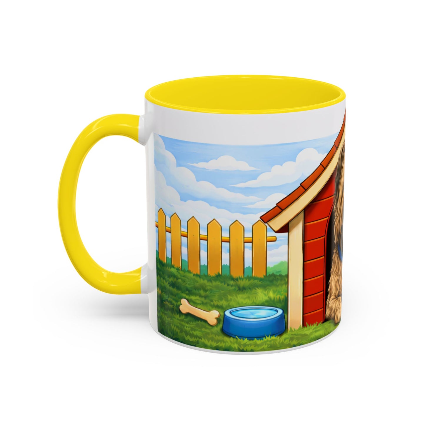 Briard— Red Doghouse Design Accent Mug (11oz/15oz)