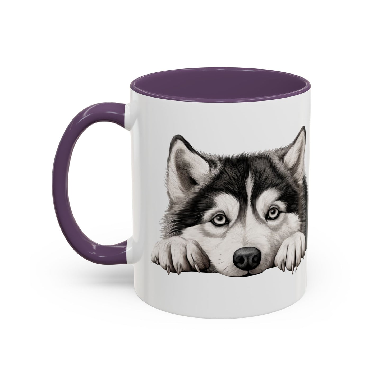 Alaskan Malamute Coffee Mug — Cute Siberian Husky Accent Mug (11/15 oz)
