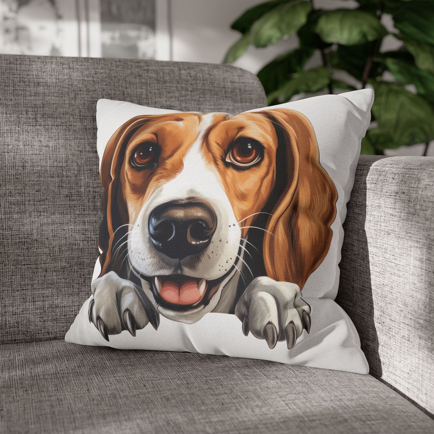 American Foxhound Decorative Pillowcase — Cute Dog Throw Pillow Cover