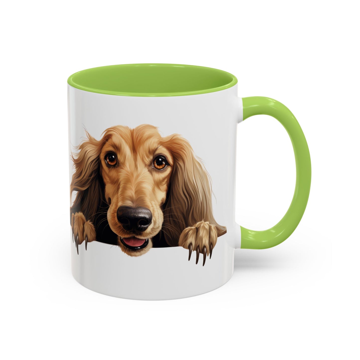 Afghan Hound Coffee Mug — Cute Dog Accent Mug (11/15oz)