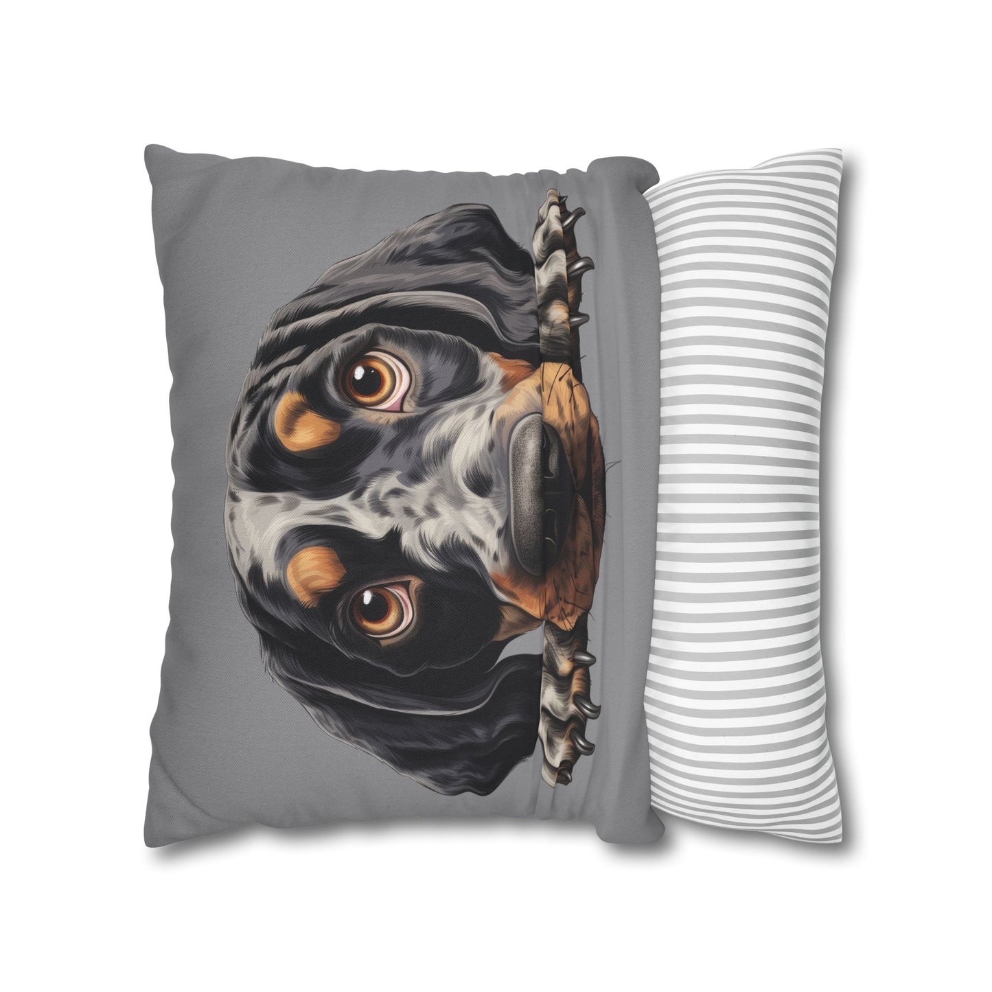 Bluetick Coonhound Dog Throw Pillowcase — Cute Puppy Decorative Cushion Cover