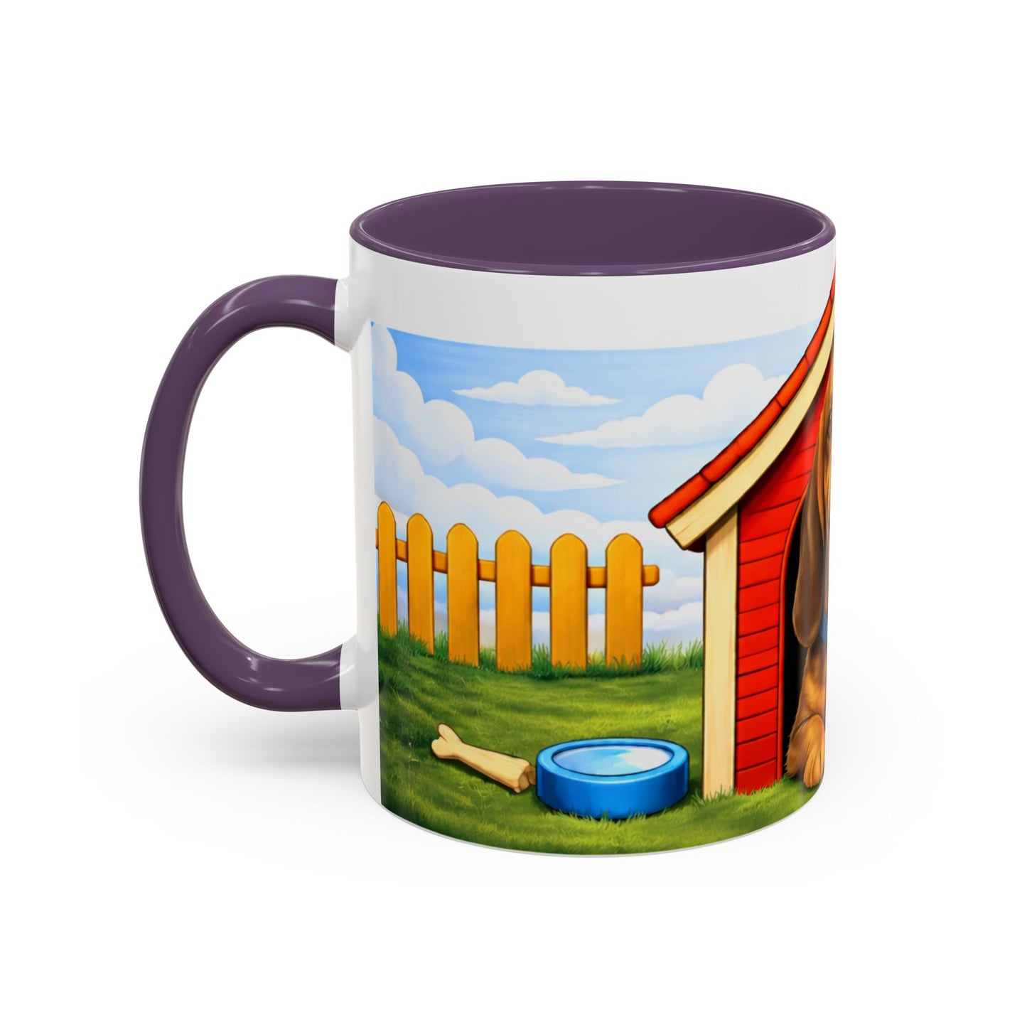 Bloodhound — Red Doghouse Design Accent Mug (11/15oz)