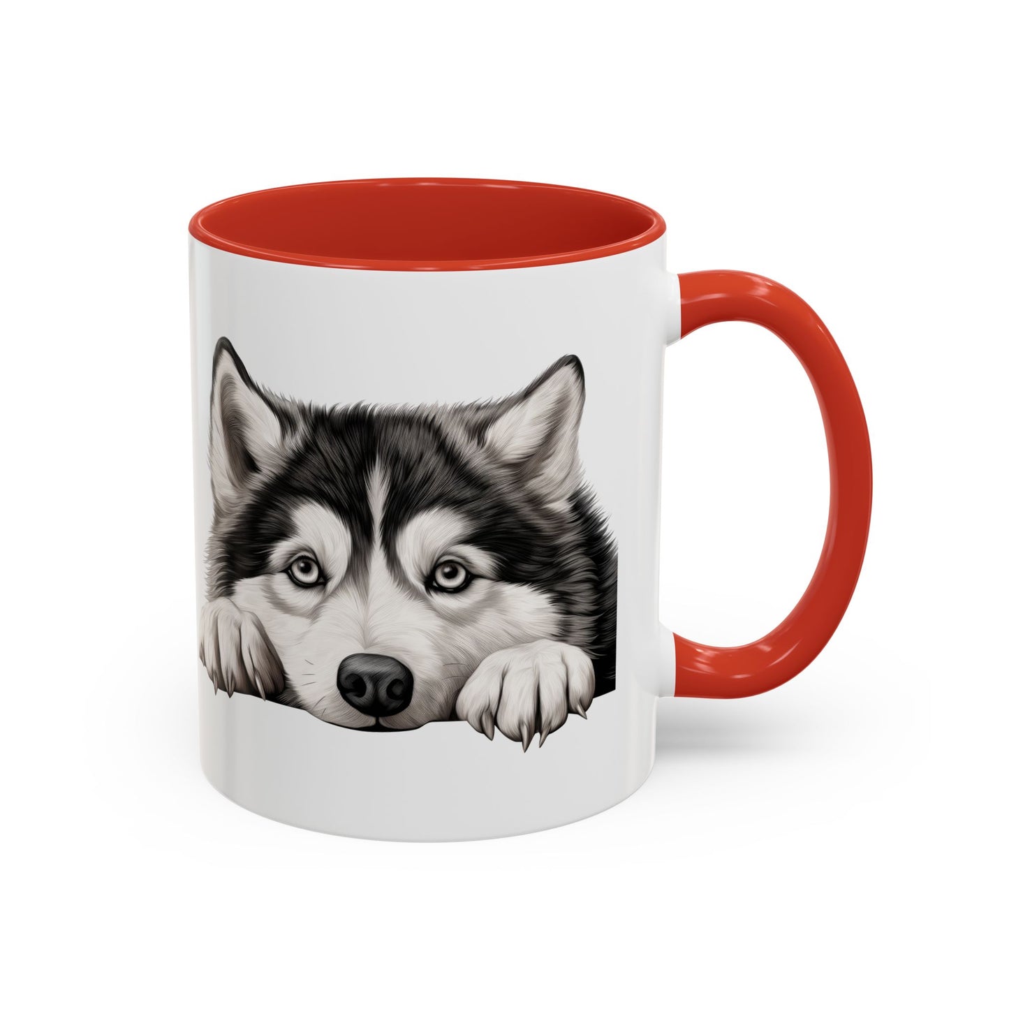 Alaskan Malamute Coffee Mug — Cute Siberian Husky Accent Mug (11/15 oz)
