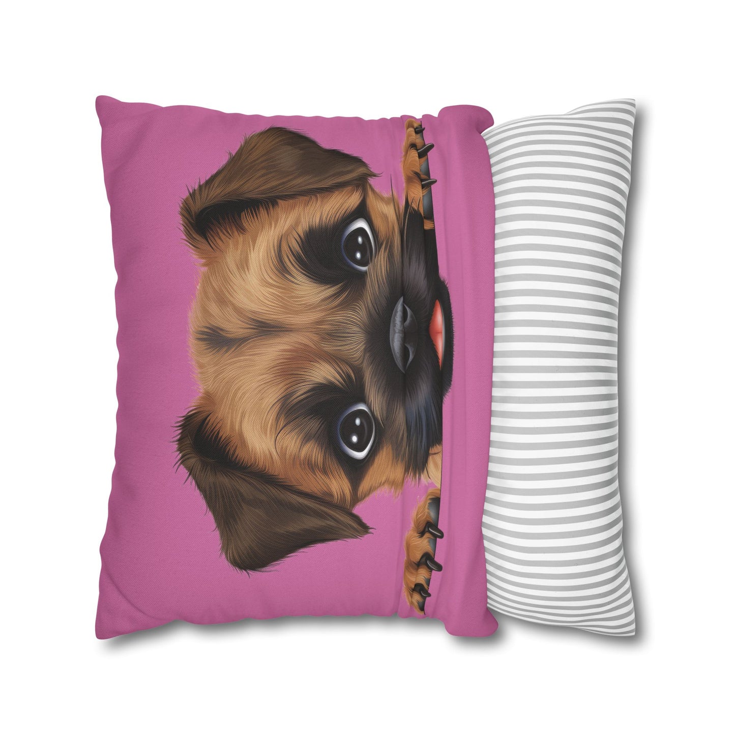 Border Terrier Throw Pillowcase — Adorable Puppy Decorative Pillow Cover