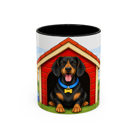 Austrian Black and Tan Hound – Dog House Coffee Mug  (11oz/15oz)