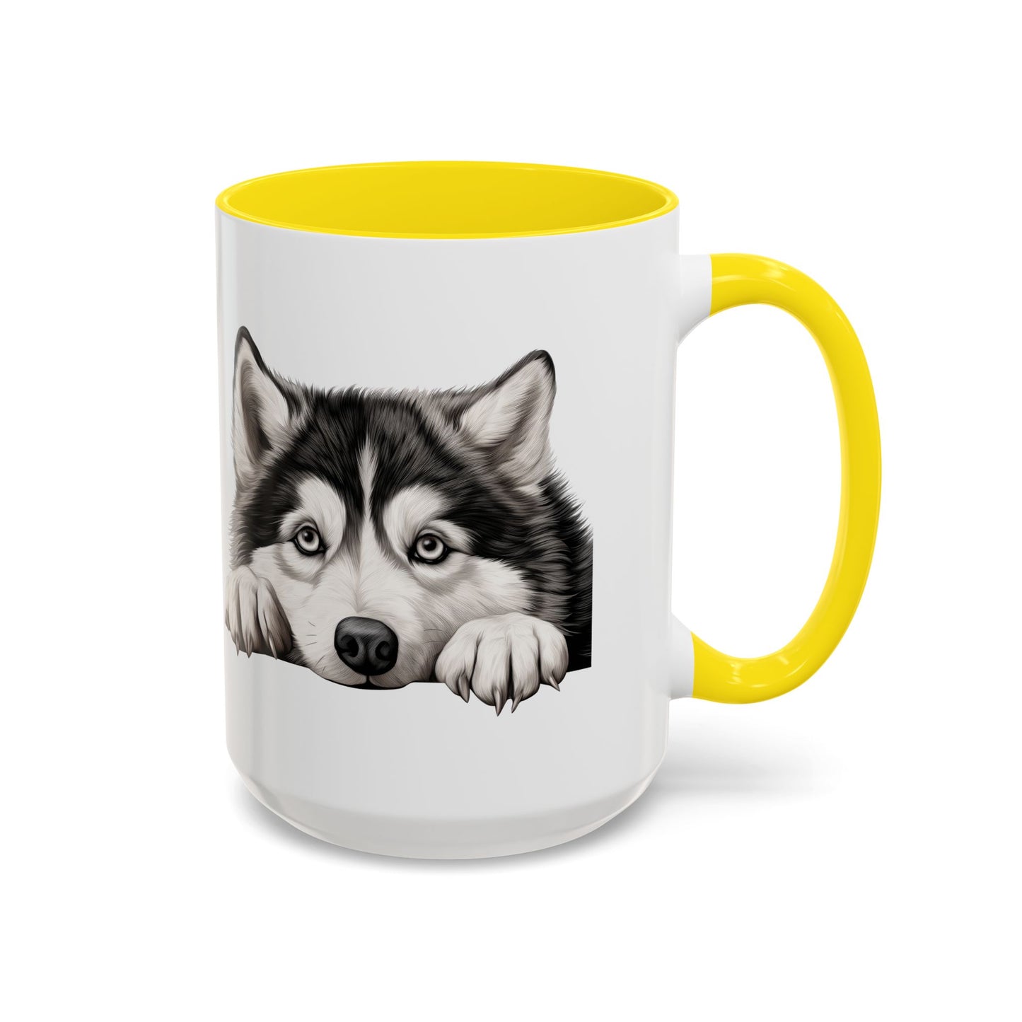 Alaskan Malamute Coffee Mug — Cute Siberian Husky Accent Mug (11/15 oz)