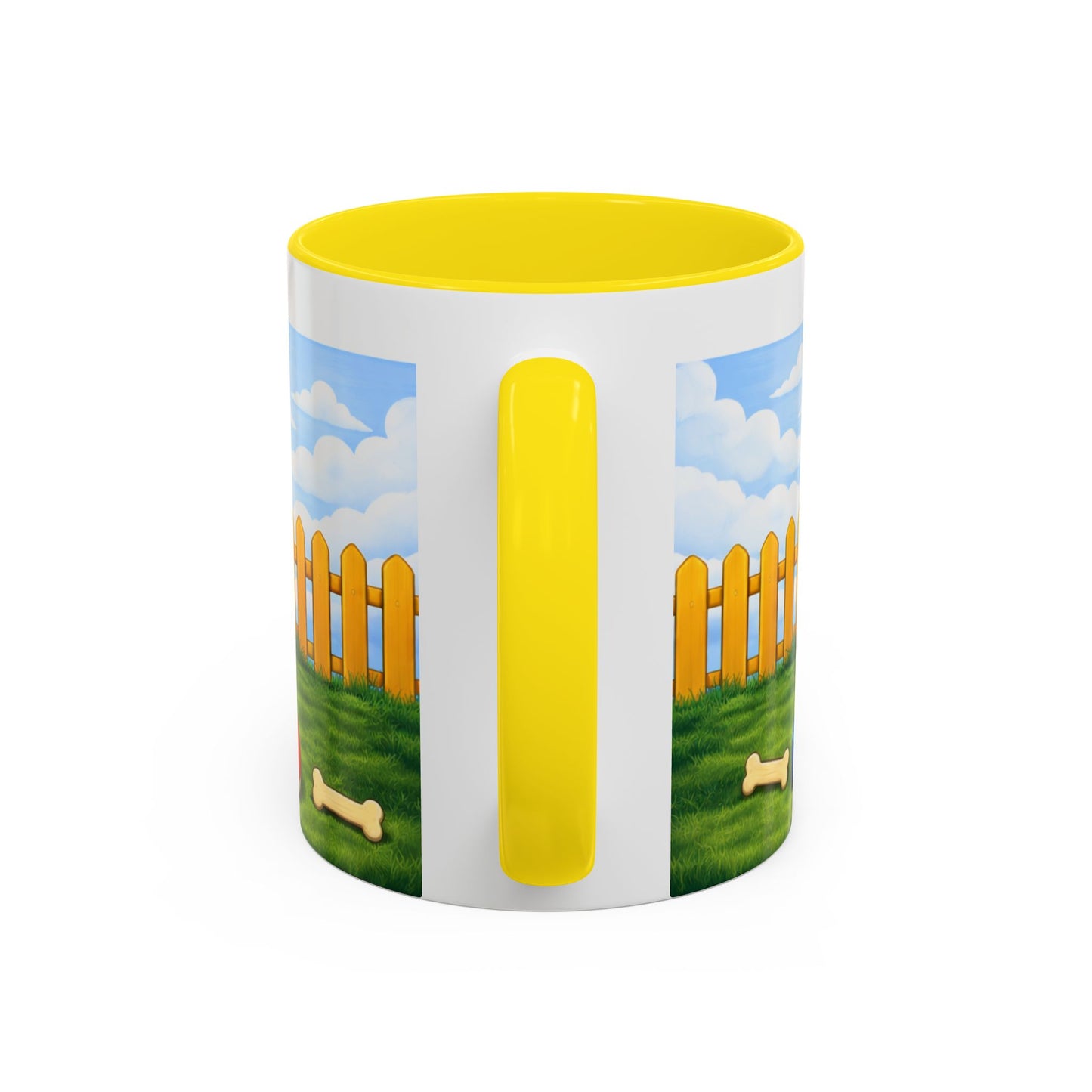 Belgian Sheepdog -- Red Doghouse Accent Coffee Mug (11oz/15oz)