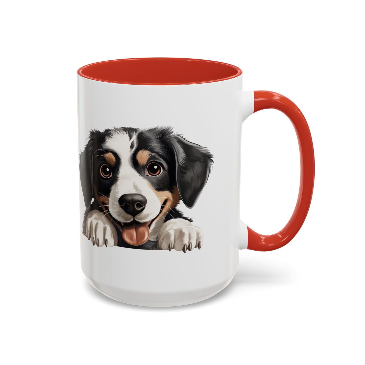Appenzeller Sennenhund Dog Peek Coffee Mug — Cute Puppy Ceramic Accent Mug (11/15oz)