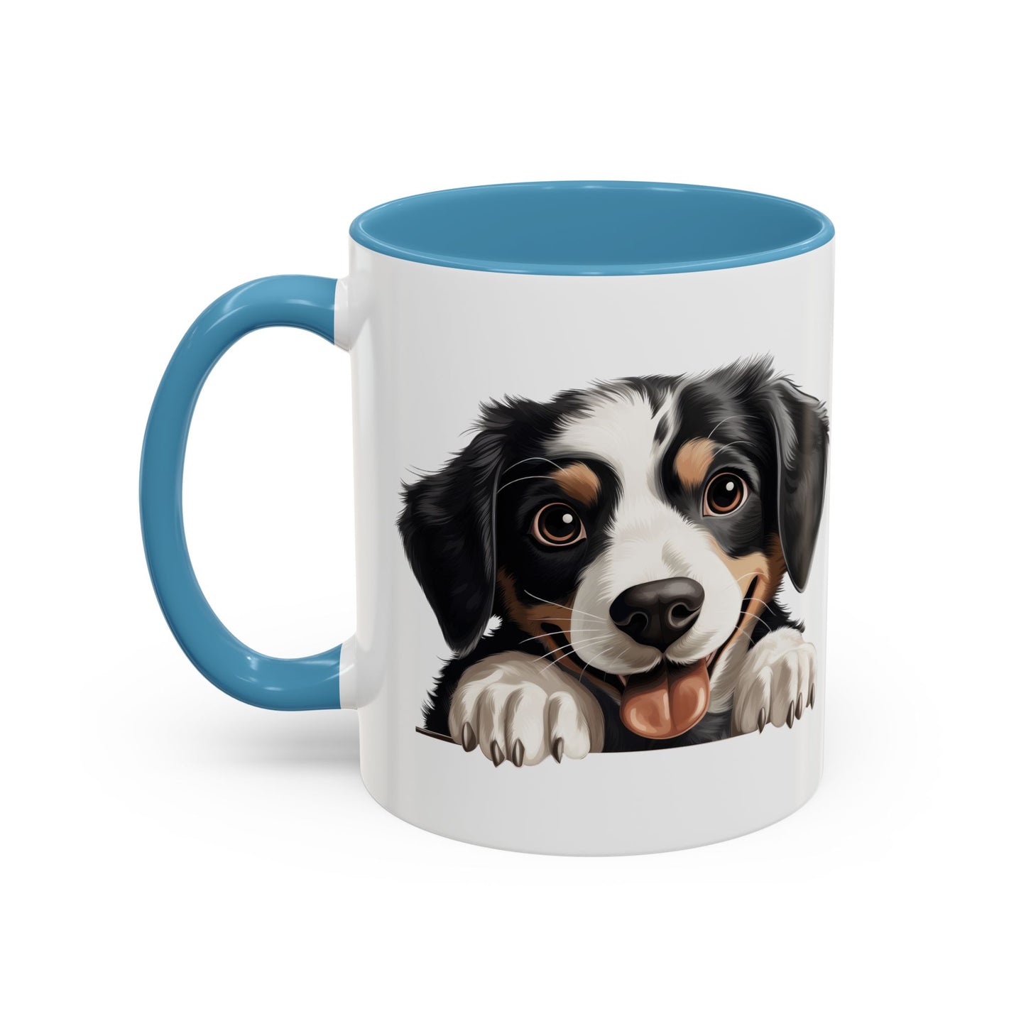 Appenzeller Sennenhund Dog Peek Coffee Mug — Cute Puppy Ceramic Accent Mug (11/15oz)