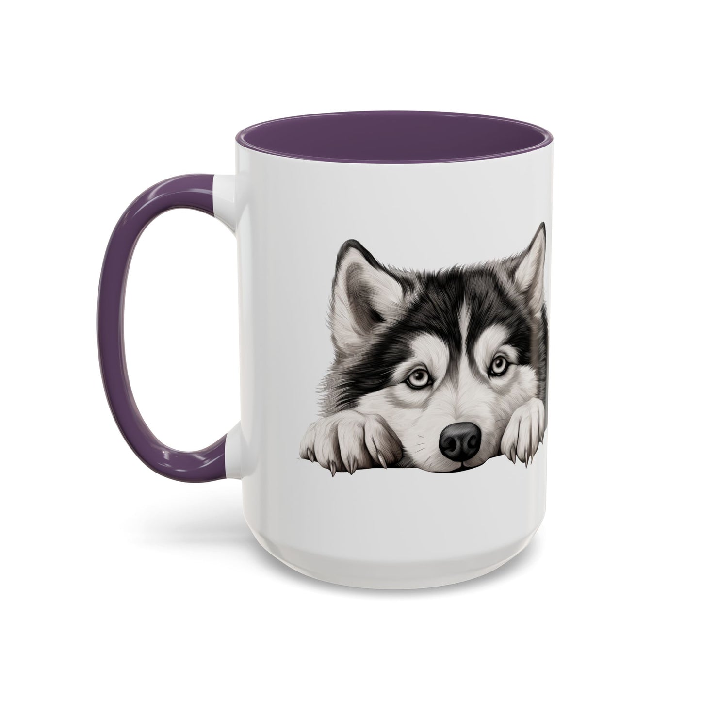 Alaskan Malamute Coffee Mug — Cute Siberian Husky Accent Mug (11/15 oz)