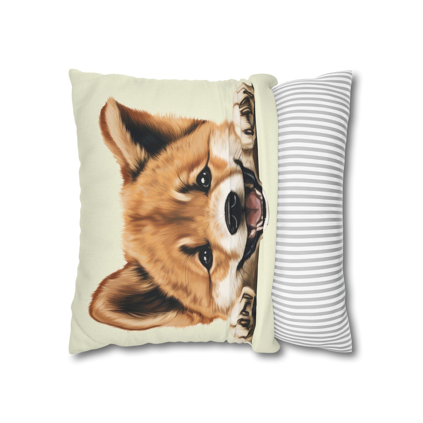 Akita Decorative Pillow Cover — Cute Dog Throw Pillowcase