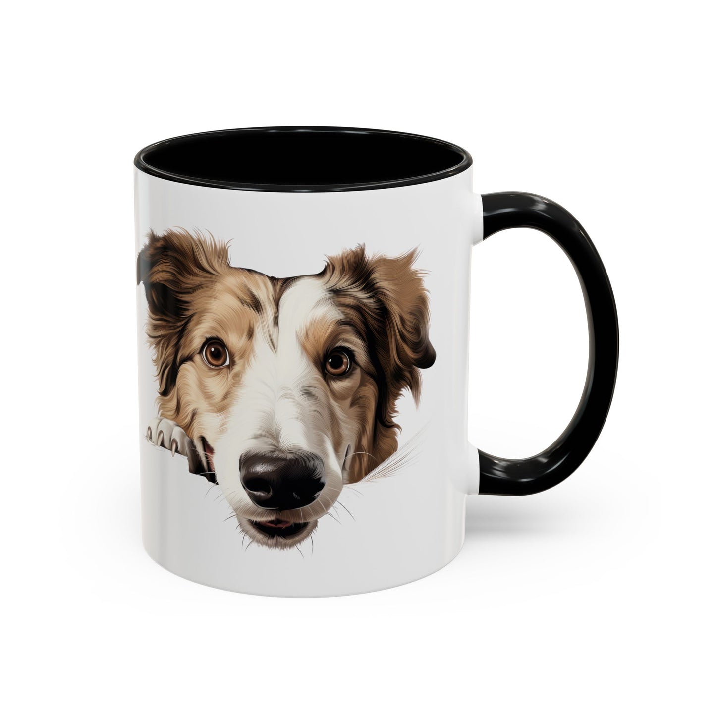 Borzoi Dog Coffee Mug — Cute Australian Shepherd Accent Mug (11/15oz)