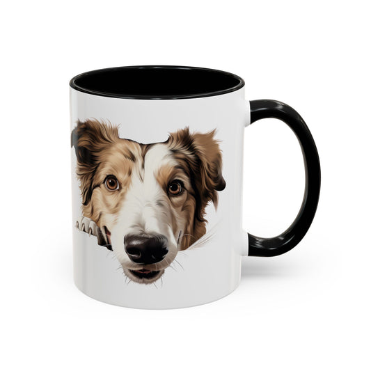 Borzoi Dog Coffee Mug — Cute Australian Shepherd Accent Mug (11/15oz)