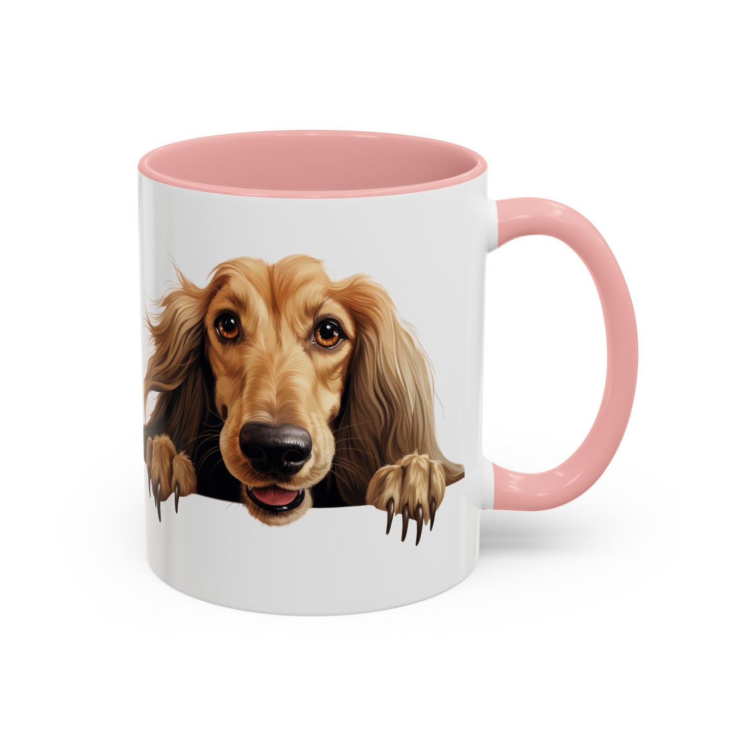 Afghan Hound Coffee Mug — Cute Dog Accent Mug (11/15oz)