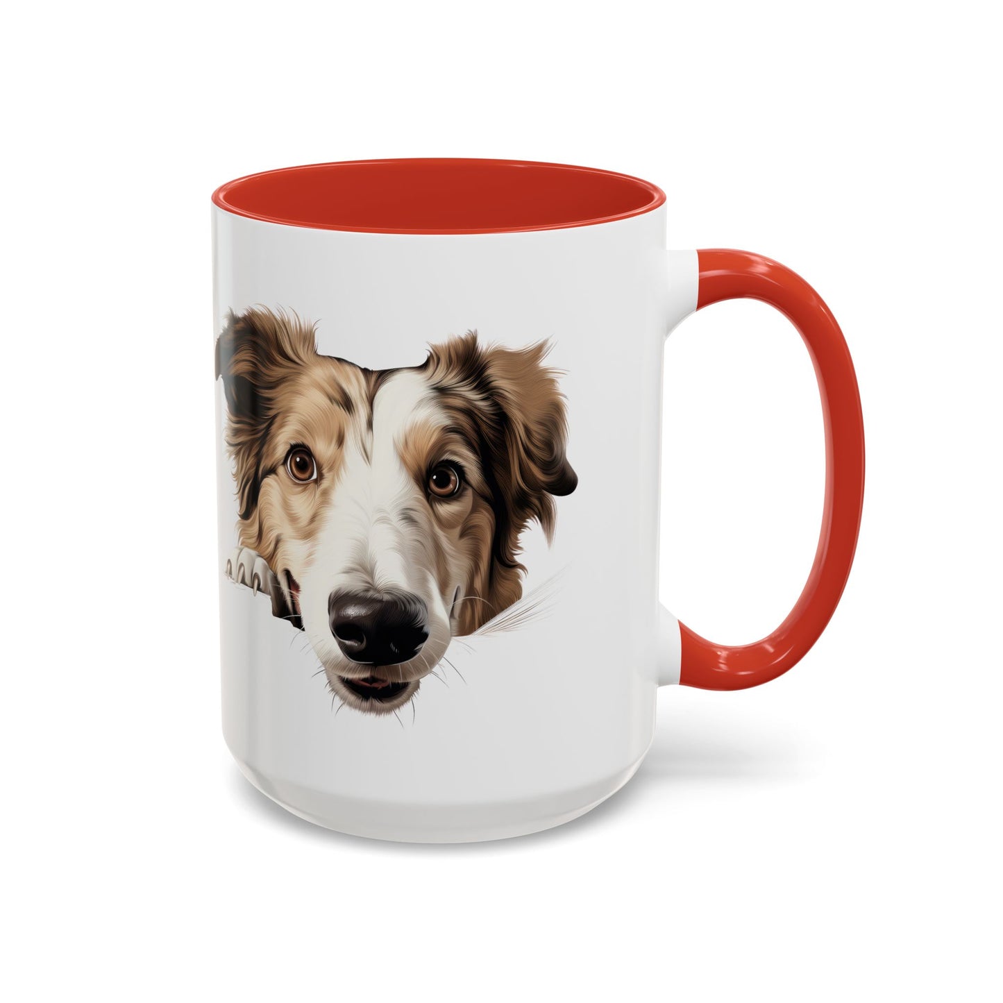 Borzoi Dog Coffee Mug — Cute Australian Shepherd Accent Mug (11/15oz)