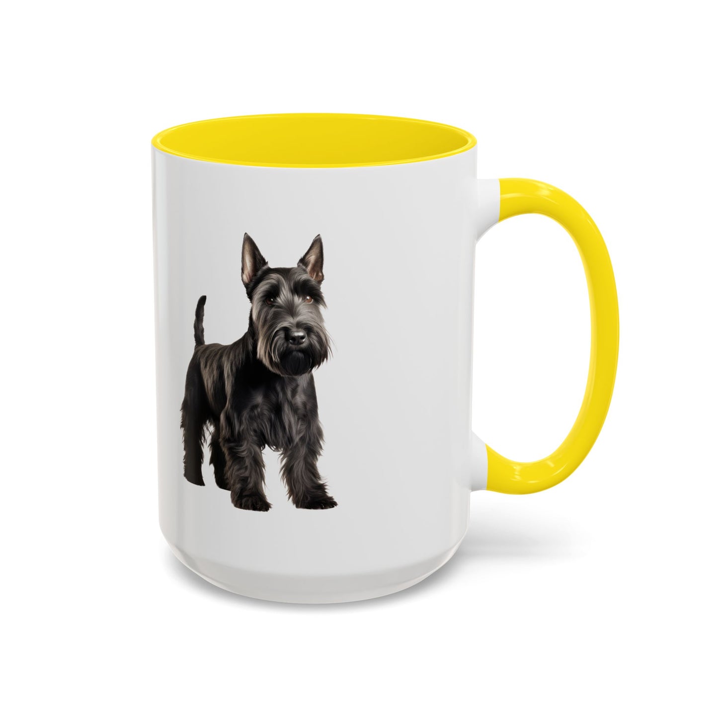 Scottish Terrier Coffee Mug — Black Scottie Accent Mug (11/15 oz)
