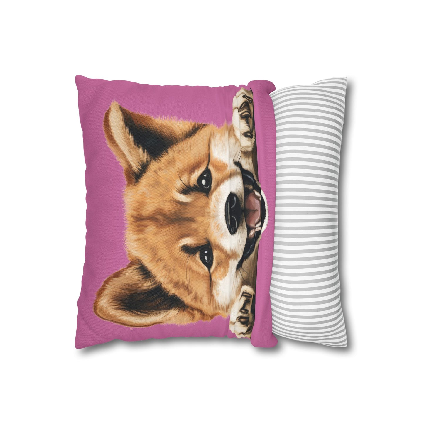 Akita Decorative Pillow Cover — Cute Dog Throw Pillowcase