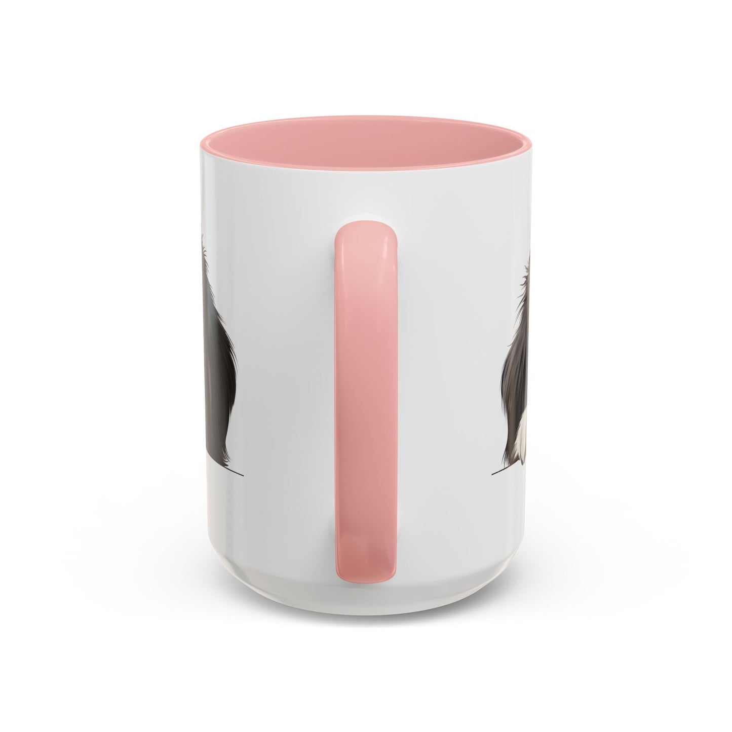 Bearded Collie Accent Mug — Cute Dog Face Coffee Cup (11/15oz)