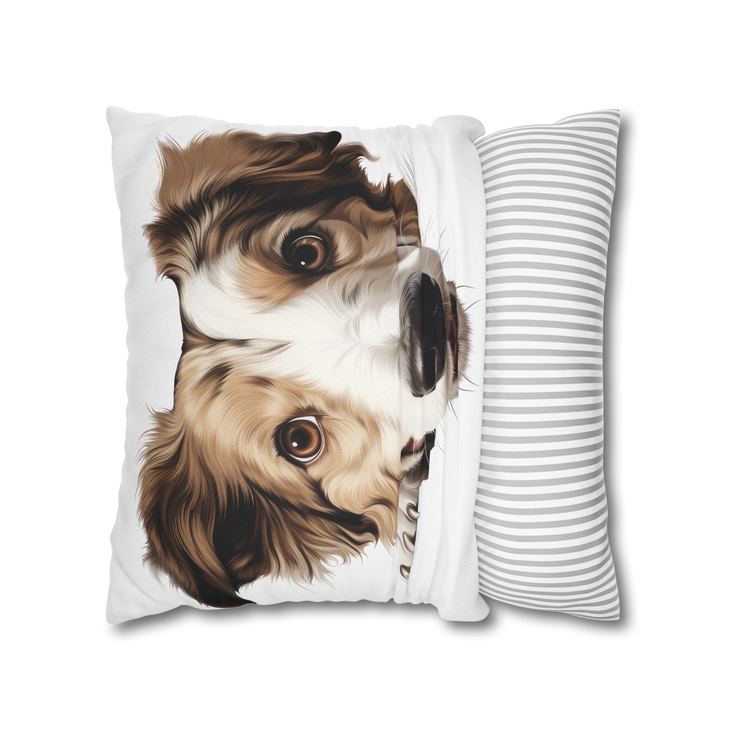 Borzoi Face Throw Pillow - Cute Dog Decorative Pillowcase