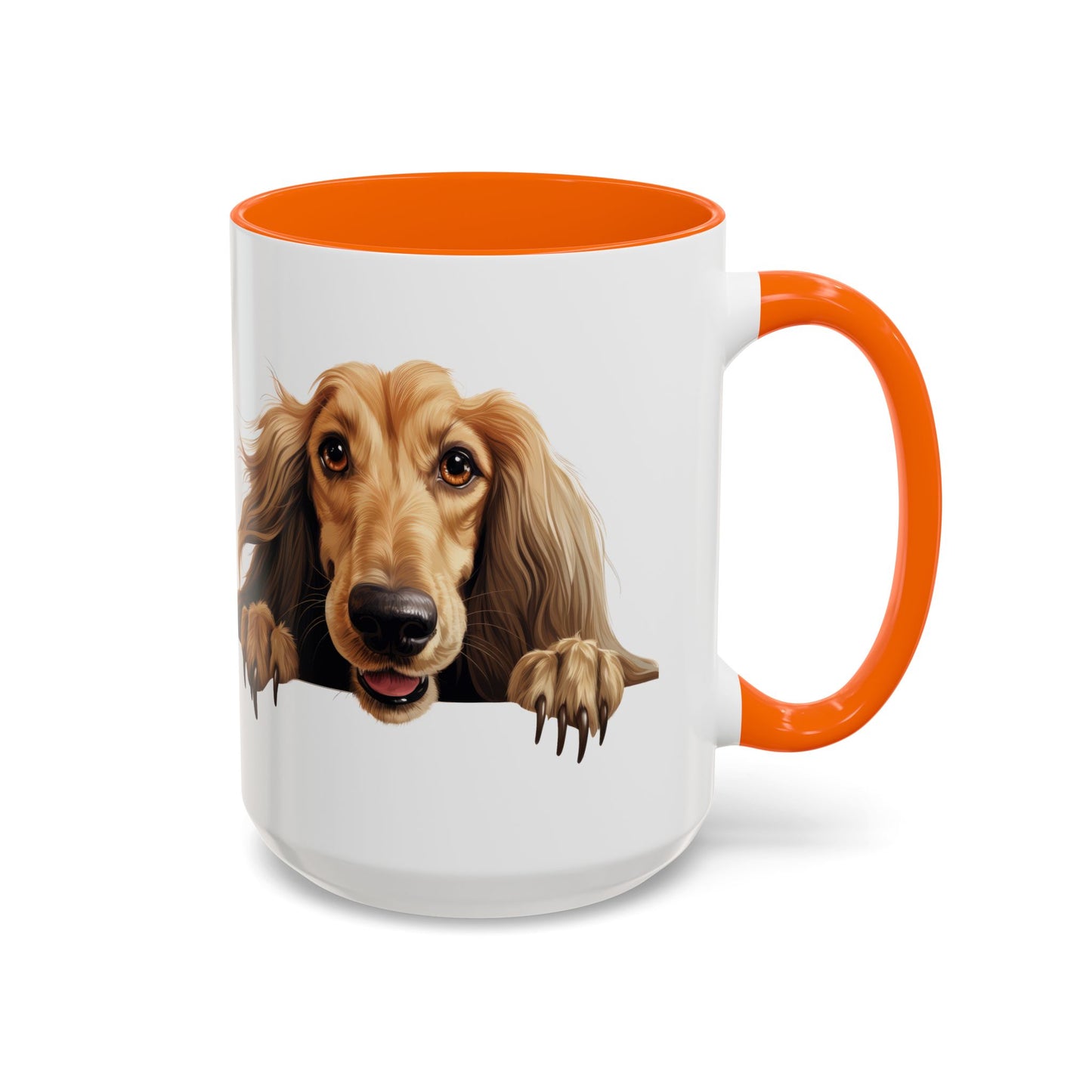 Afghan Hound Coffee Mug — Cute Dog Accent Mug (11/15oz)