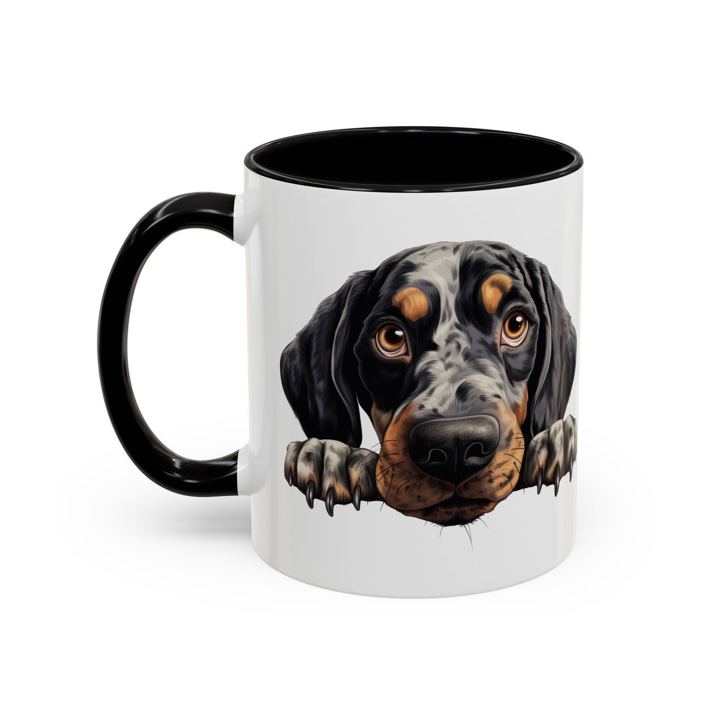 Bluetick Coonhound Ceramic Accent Coffee Mug — Cute Dog Lover Gift (11/15oz)