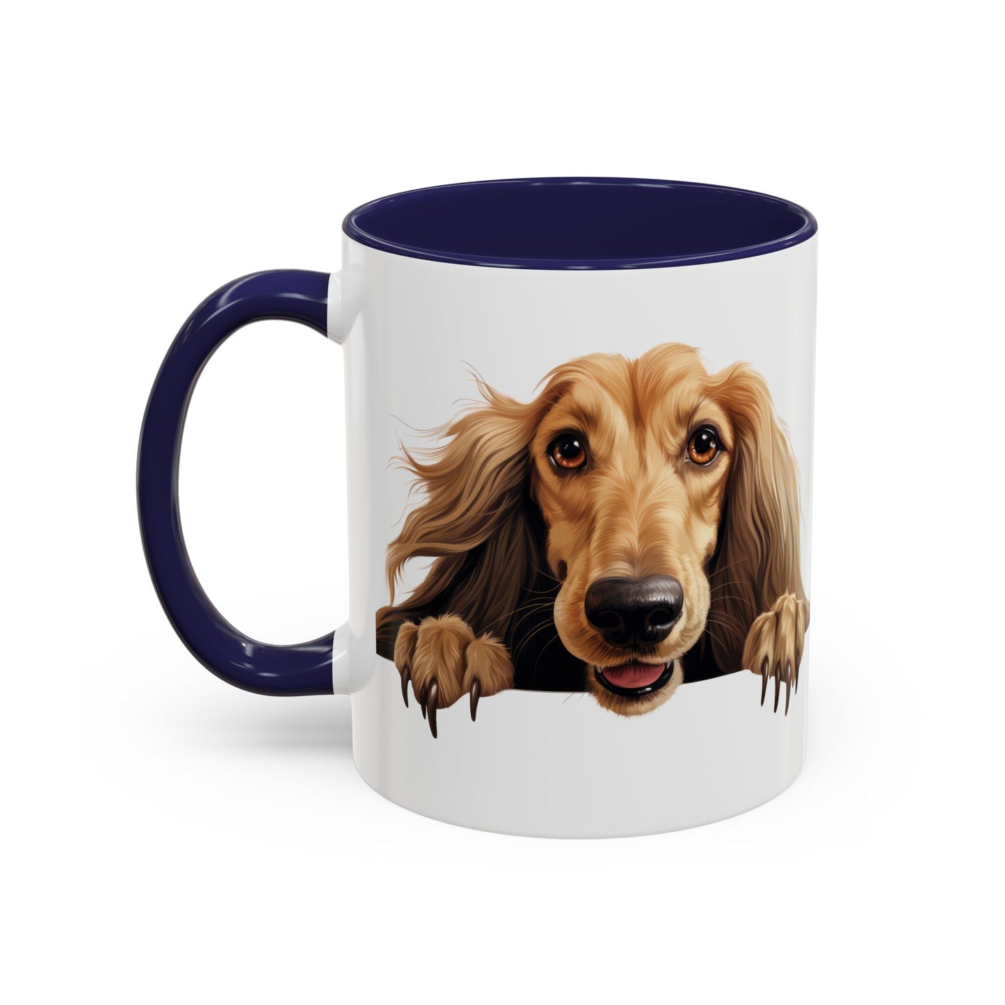 Afghan Hound Coffee Mug — Cute Dog Accent Mug (11/15oz)