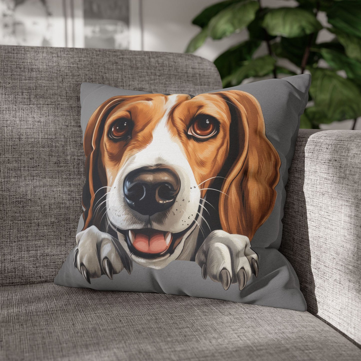 American Foxhound Decorative Pillowcase — Cute Dog Throw Pillow Cover