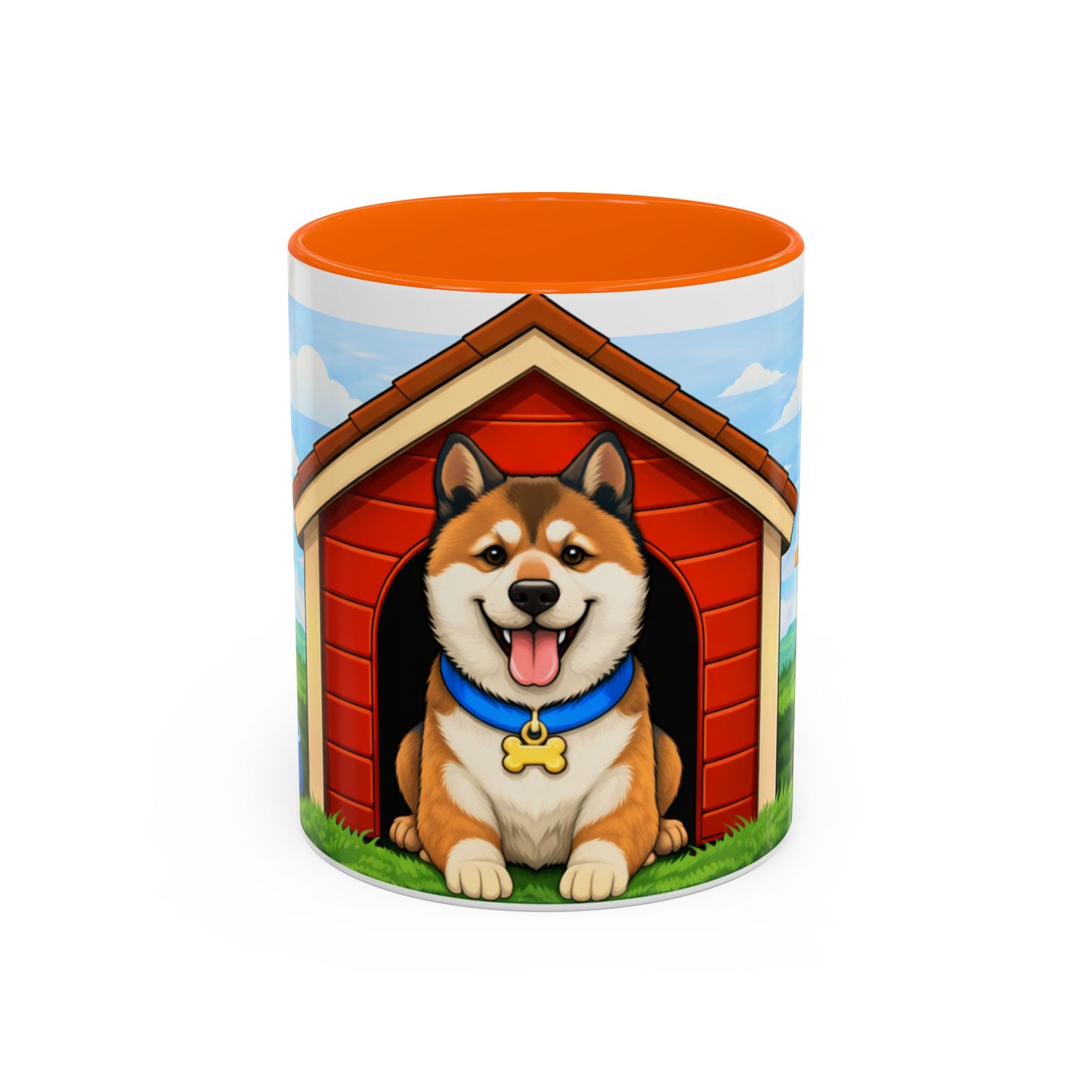 Akita  Red Dog House Accent Coffee Mug (11/15oz)