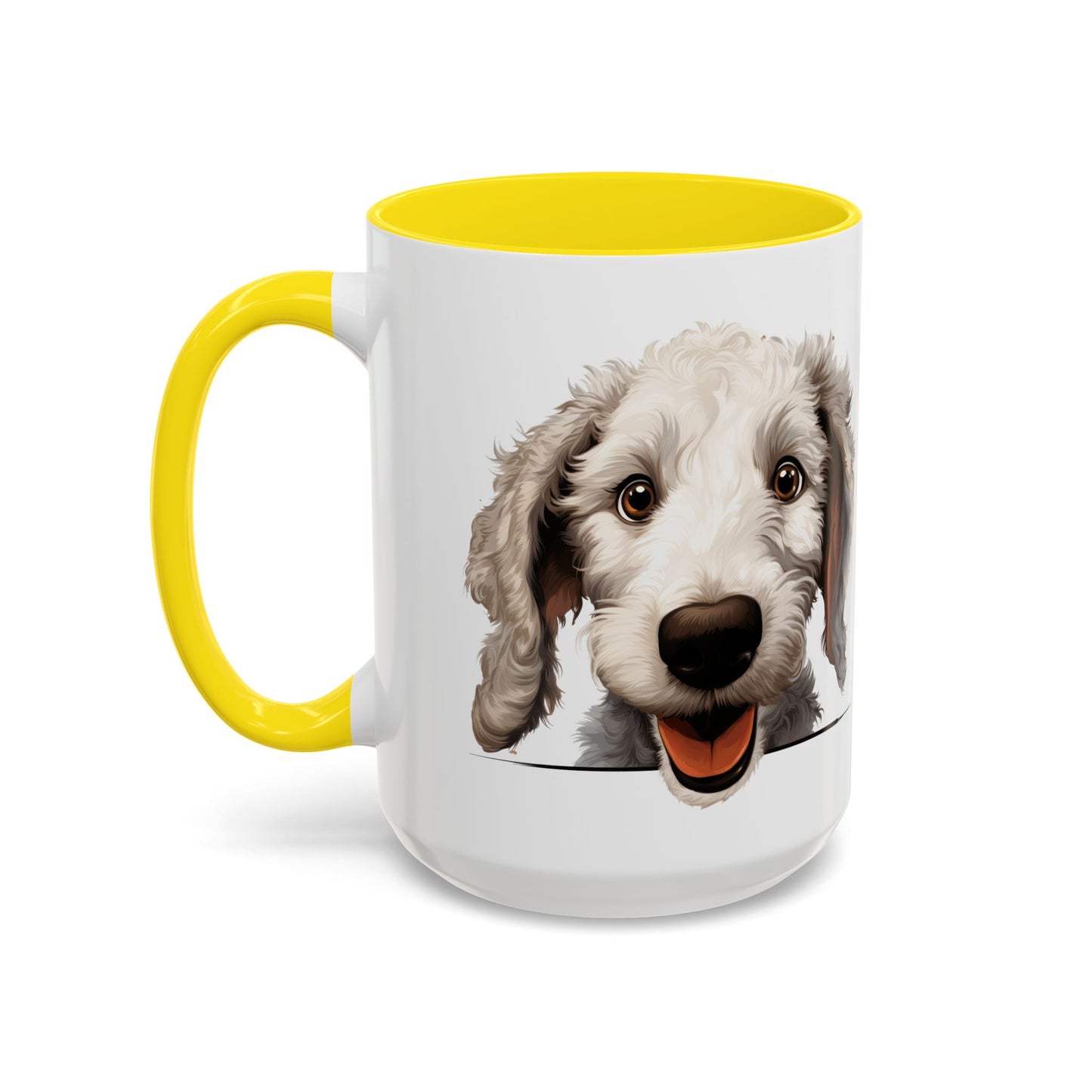 Bedlington Terrier Coffee Mug — Happy Dog Accent 11/15oz