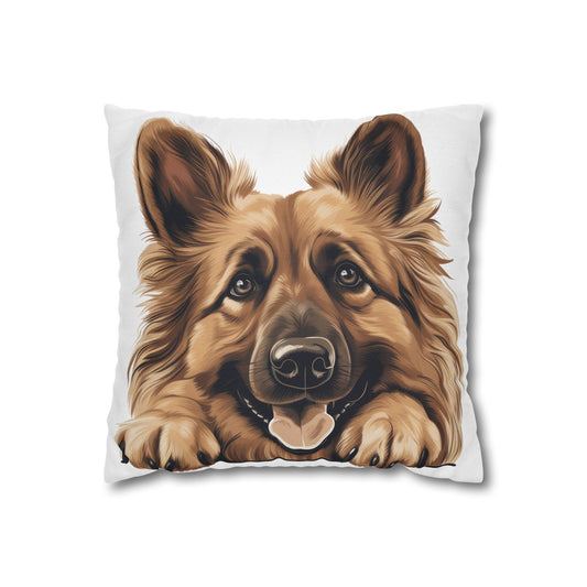 Belgian Tervuren Pillowcase – Cute Dog Face Decorative Throw Pillow Cover for Pet Lovers