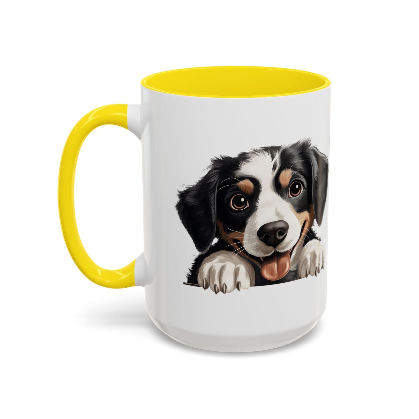 Appenzeller Sennenhund Dog Peek Coffee Mug — Cute Puppy Ceramic Accent Mug (11/15oz)