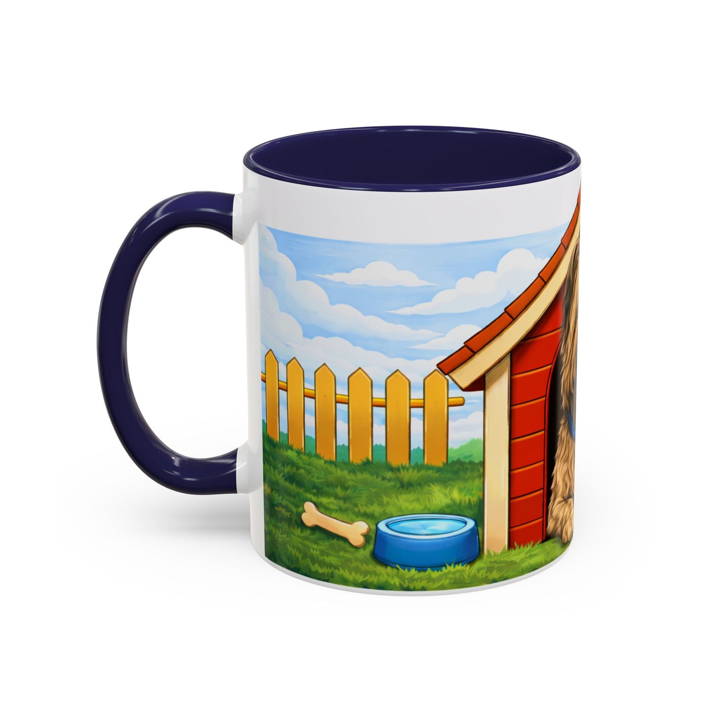 Briard— Red Doghouse Design Accent Mug (11oz/15oz)