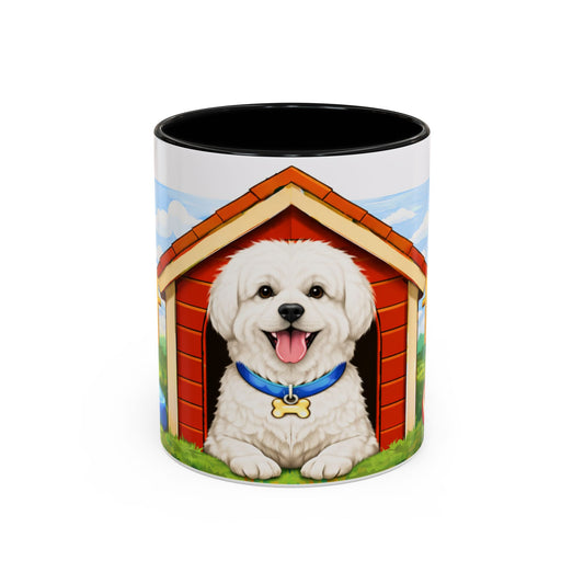 Coton De Tulear --Red Doghouse Accent Coffee Mug — (11oz/15oz)