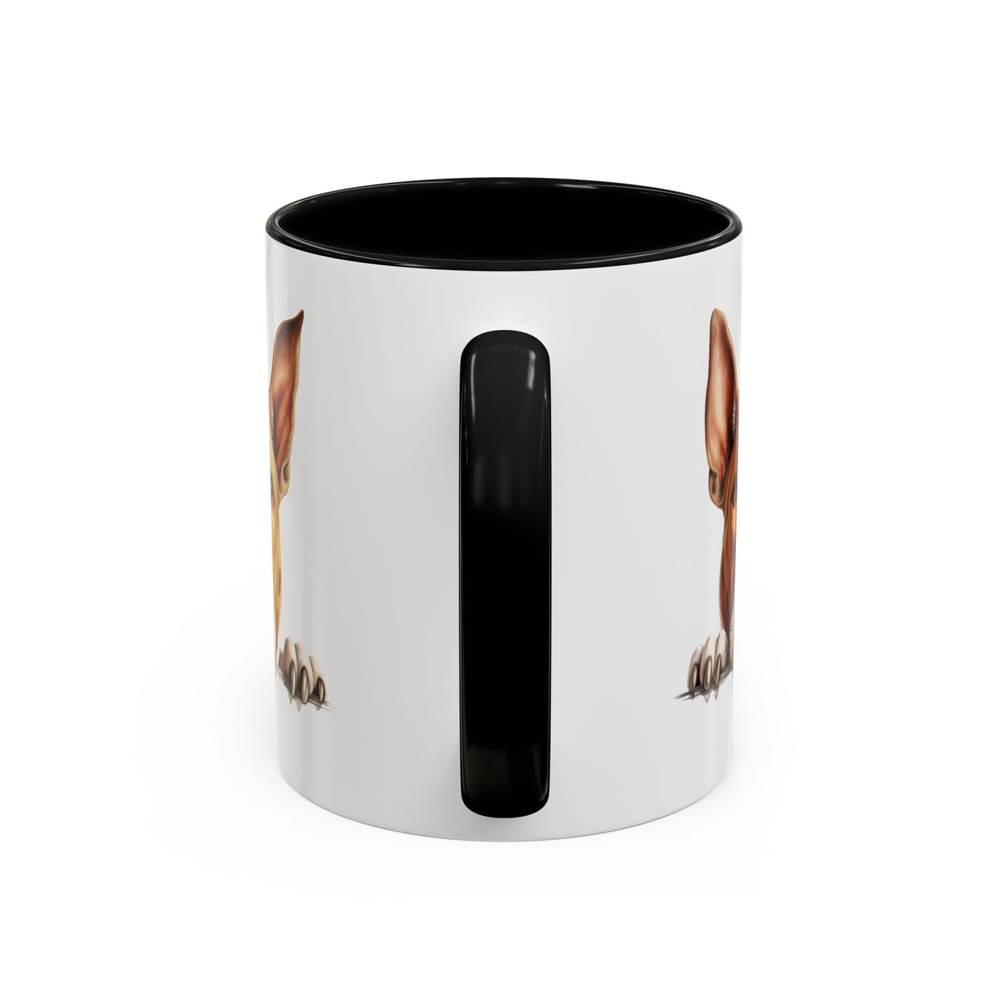 Bull Terrier Peek Coffee Mug — Cute Dog Lover Gift (11/15oz)