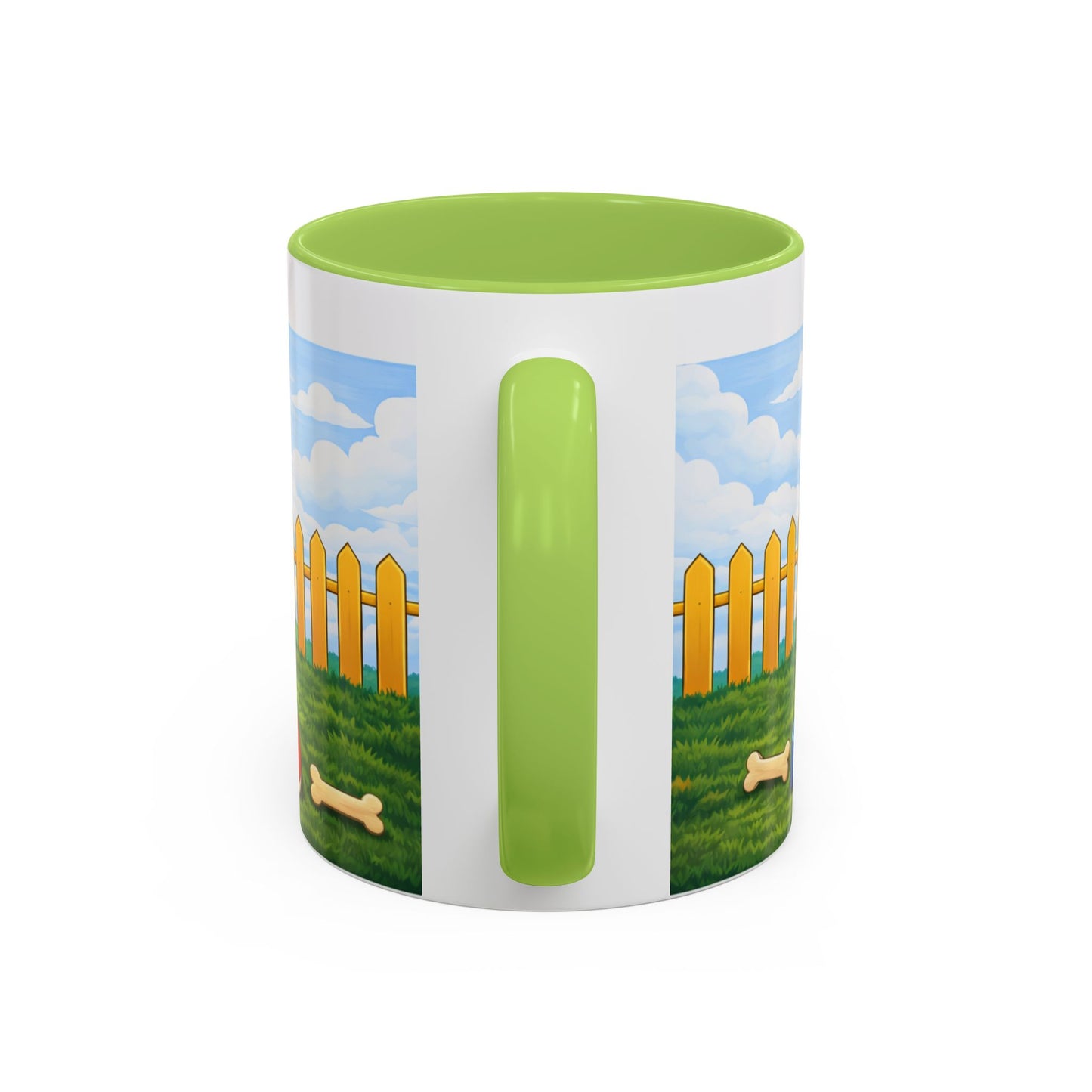 Bluetick Coonhound — Red Doghouse Accent Mug (11/15oz)