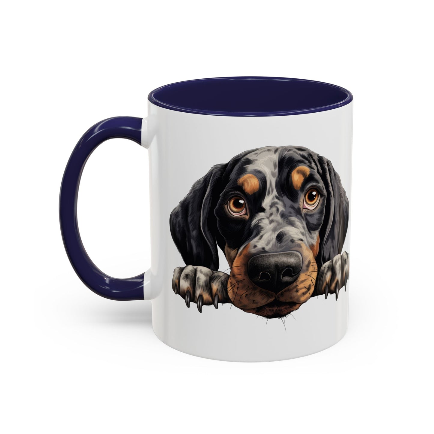 Bluetick Coonhound Ceramic Accent Coffee Mug — Cute Dog Lover Gift (11/15oz)