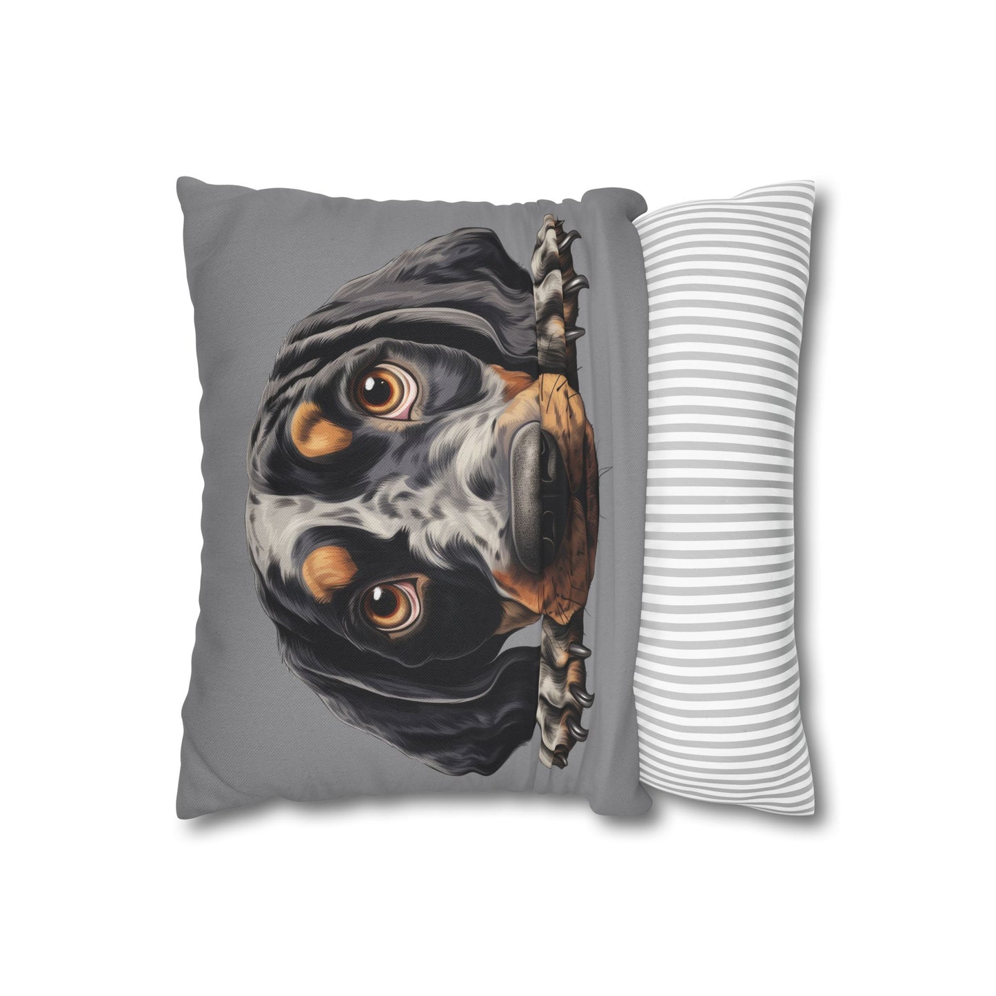 Bluetick Coonhound Dog Throw Pillowcase — Cute Puppy Decorative Cushion Cover