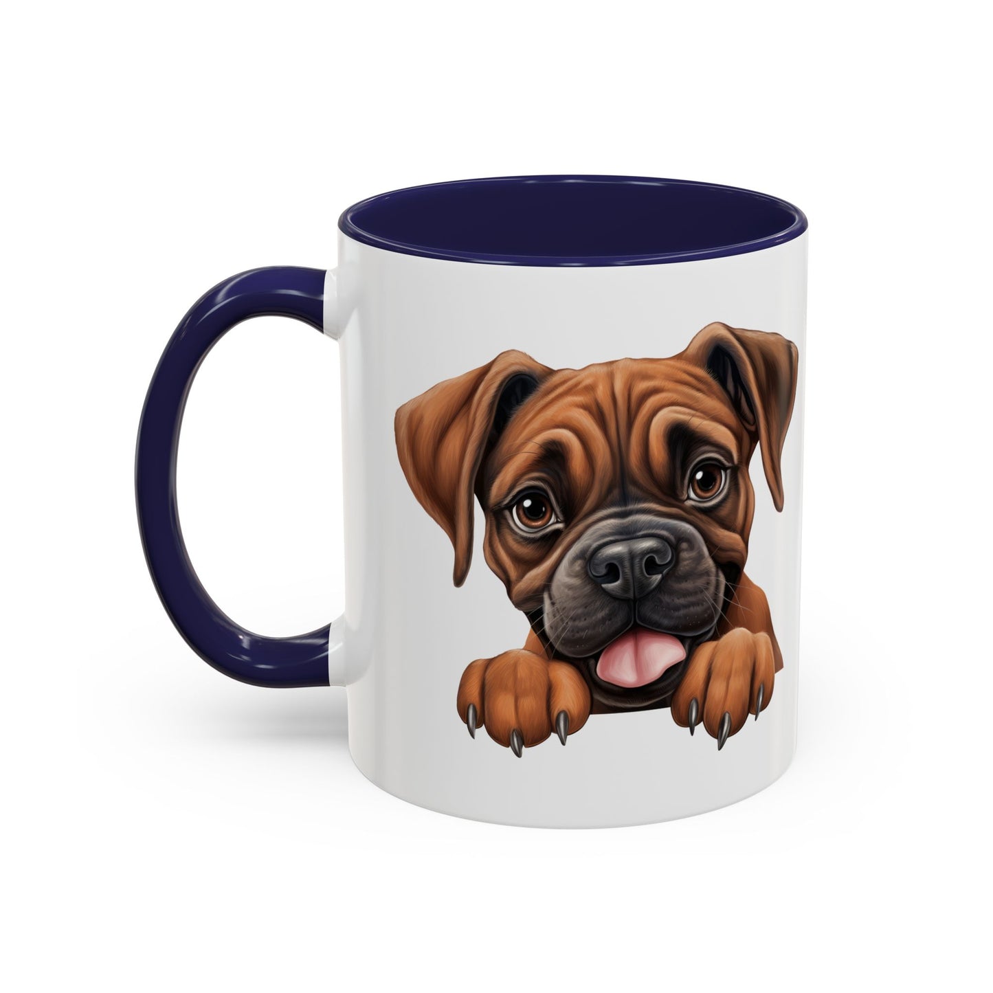 Boxer Accent Coffee Mug — Cute Dog Lover Gift (11/15oz)