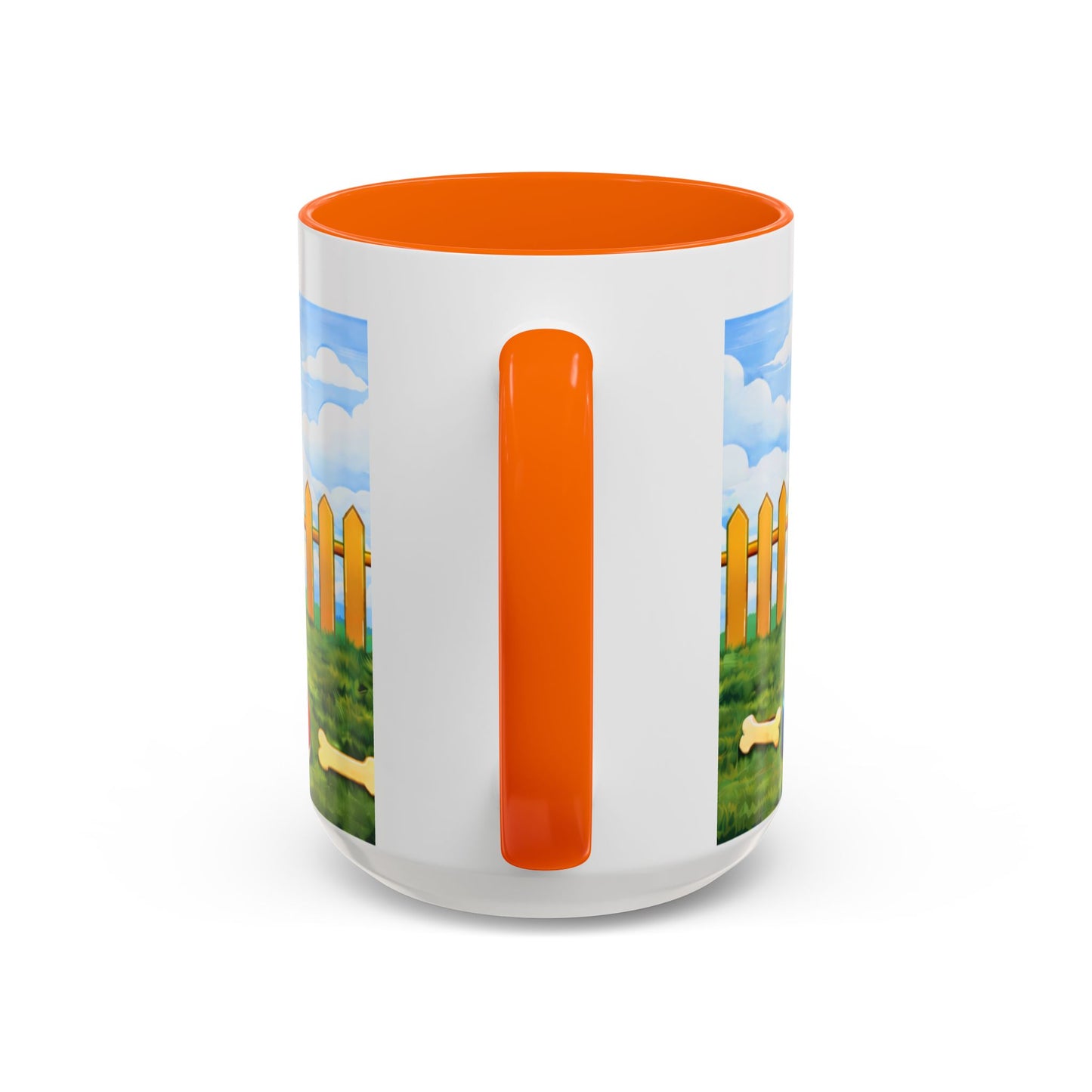 Cavalier King Charles Spaniel — Red Doghouse Accent Coffee Mug (11oz/15oz)