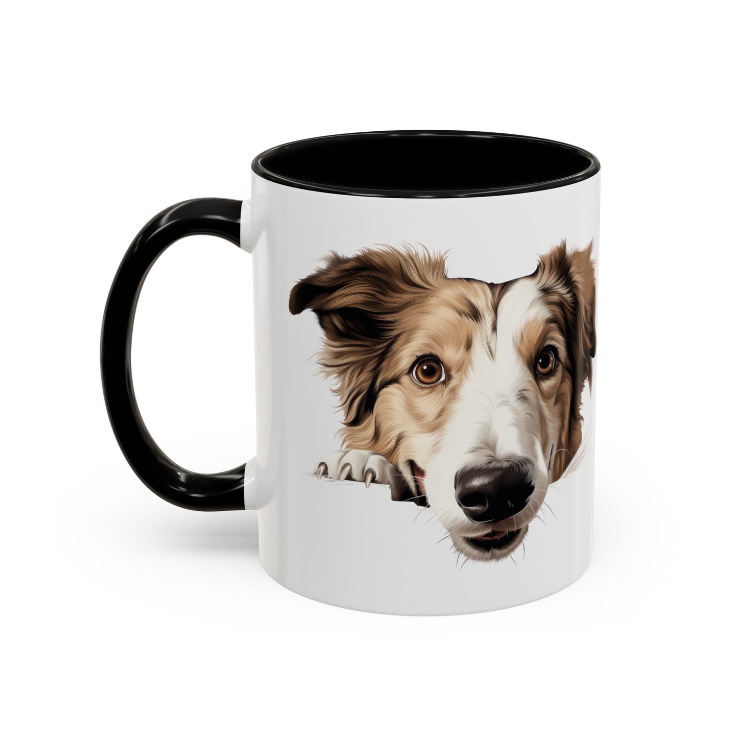 Borzoi Dog Coffee Mug — Cute Australian Shepherd Accent Mug (11/15oz)
