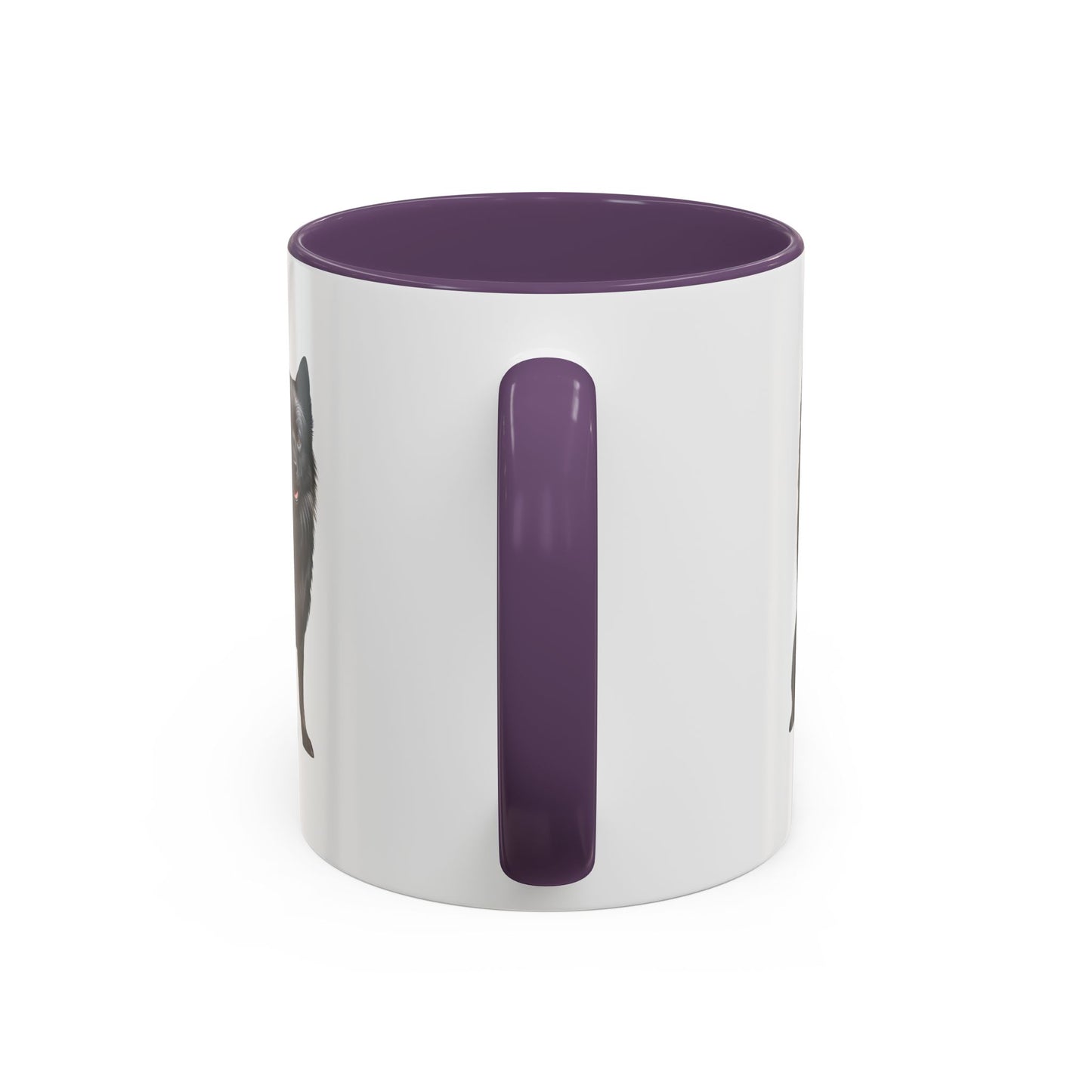 Schipperke Accent Coffee Mug — Black Schipperke Dog Design (11/15oz)