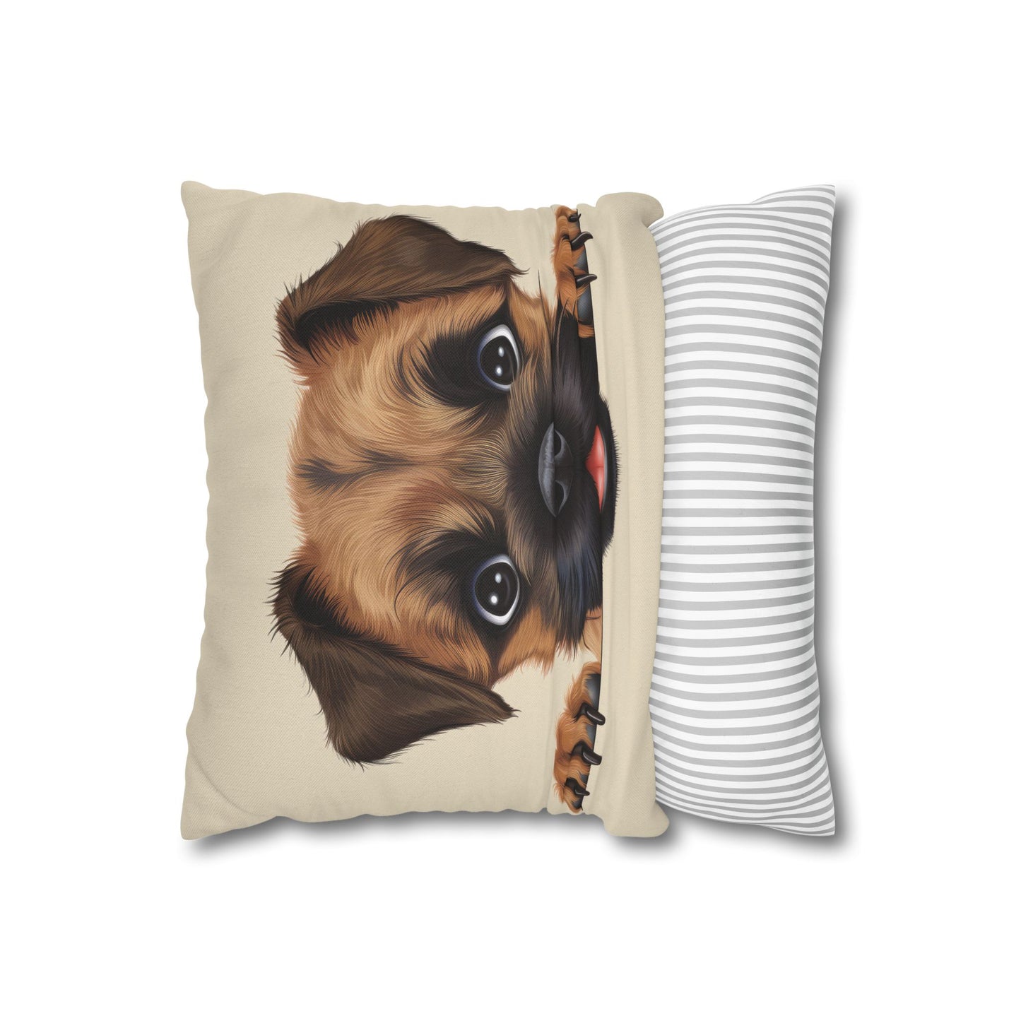 Border Terrier Throw Pillowcase — Adorable Puppy Decorative Pillow Cover