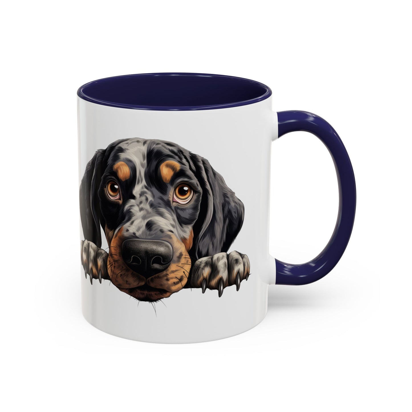 Bluetick Coonhound Ceramic Accent Coffee Mug — Cute Dog Lover Gift (11/15oz)